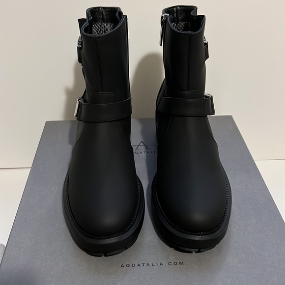 ✨ AQUATALIA ✨ LILLIE Moto Matte Leather Boot